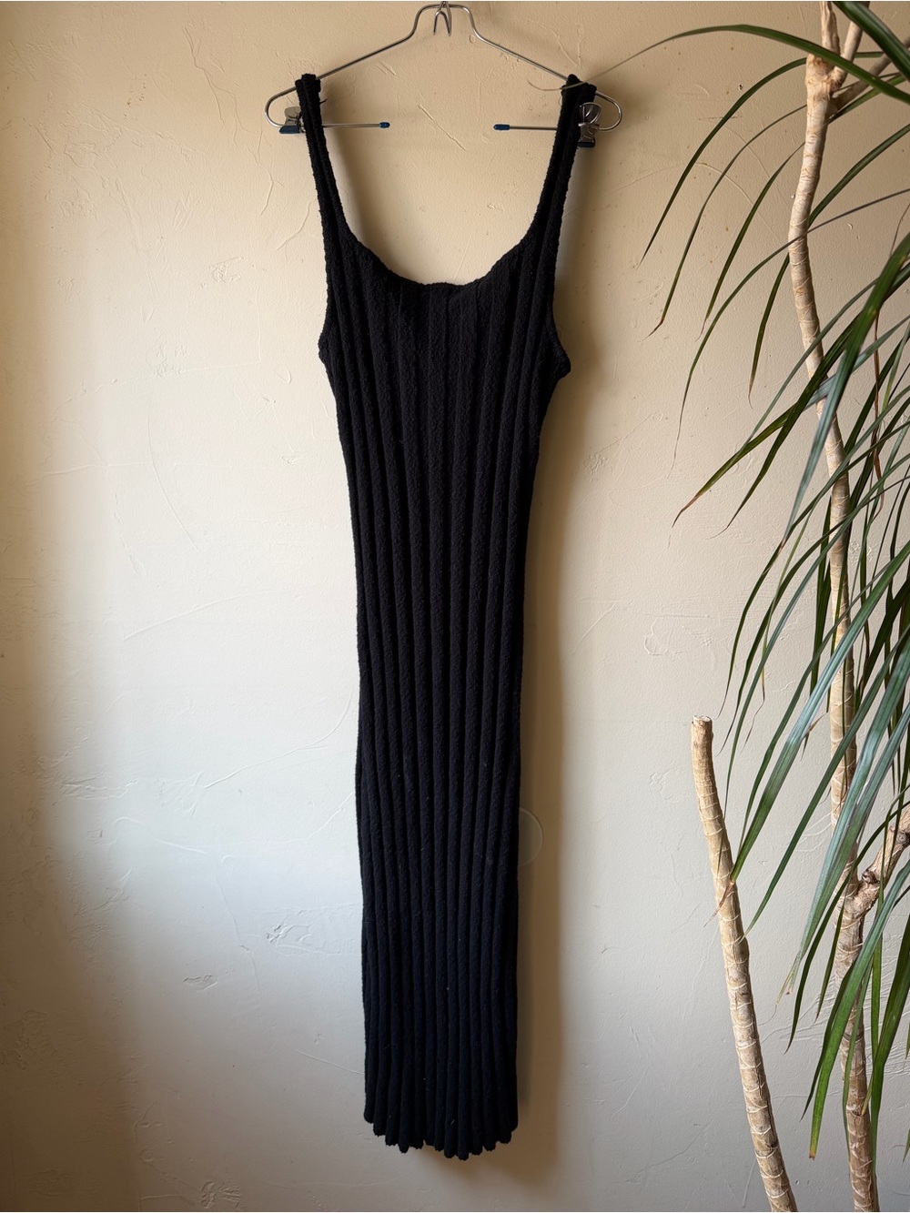 Black Ribbed Free People Dress